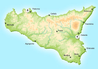kaart sicilie